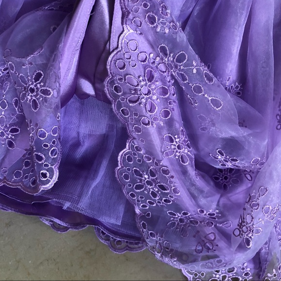 Lilac eyelet Betsey Johnson dress - Picture 6 of 7